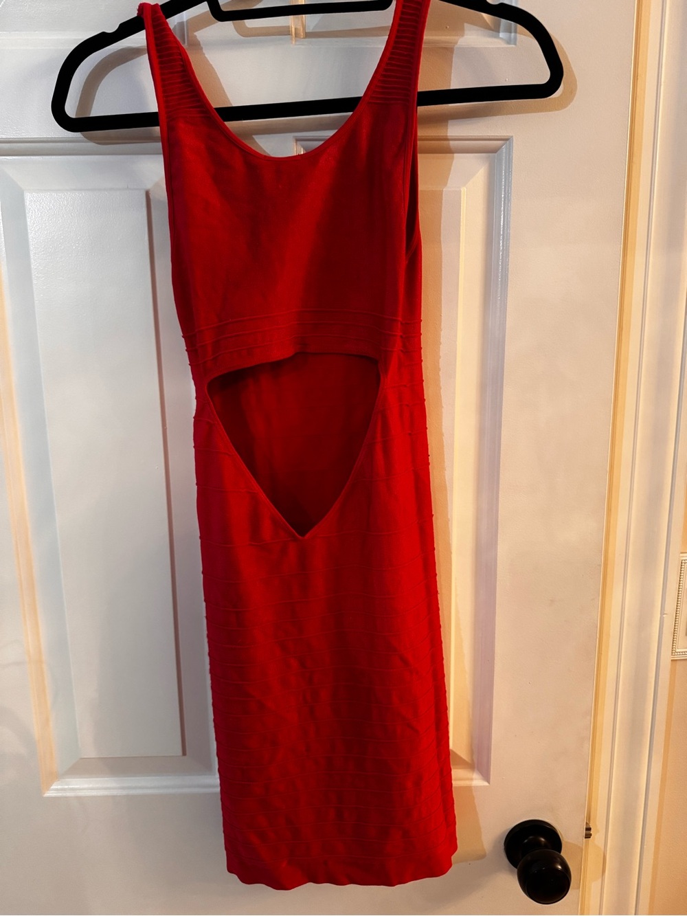 bebe Red bandage dress
